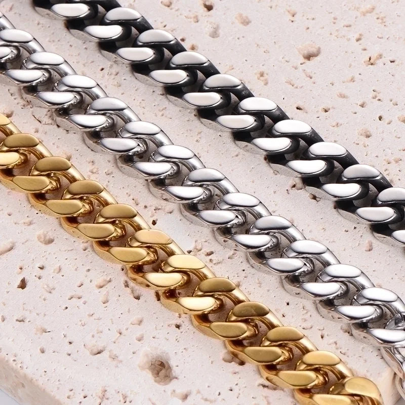 Men’s 18K Gold Plated Cuban Link Chain Necklace