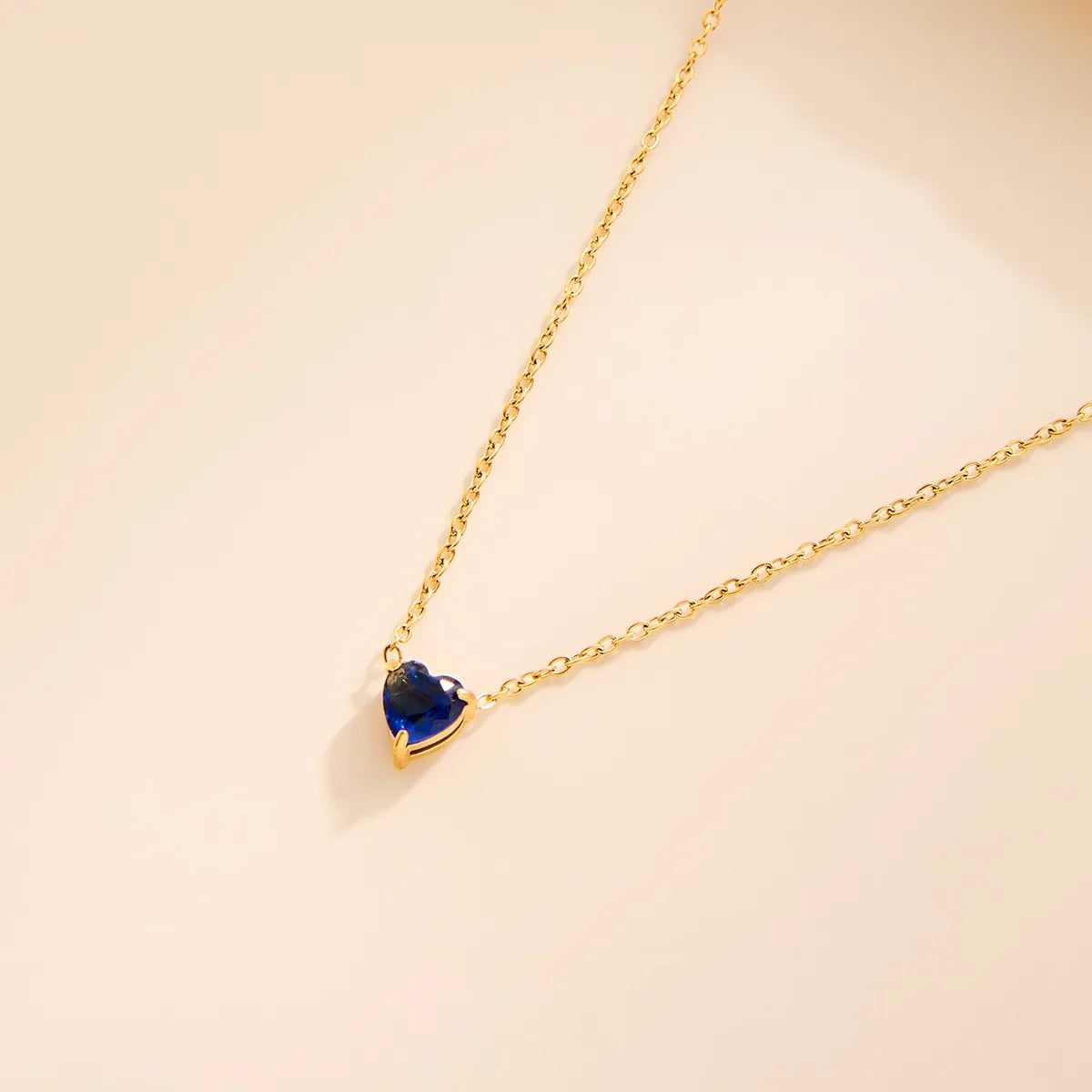 Aurora Birthstone Heart Necklace
