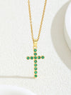 Cross Zircon Necklace