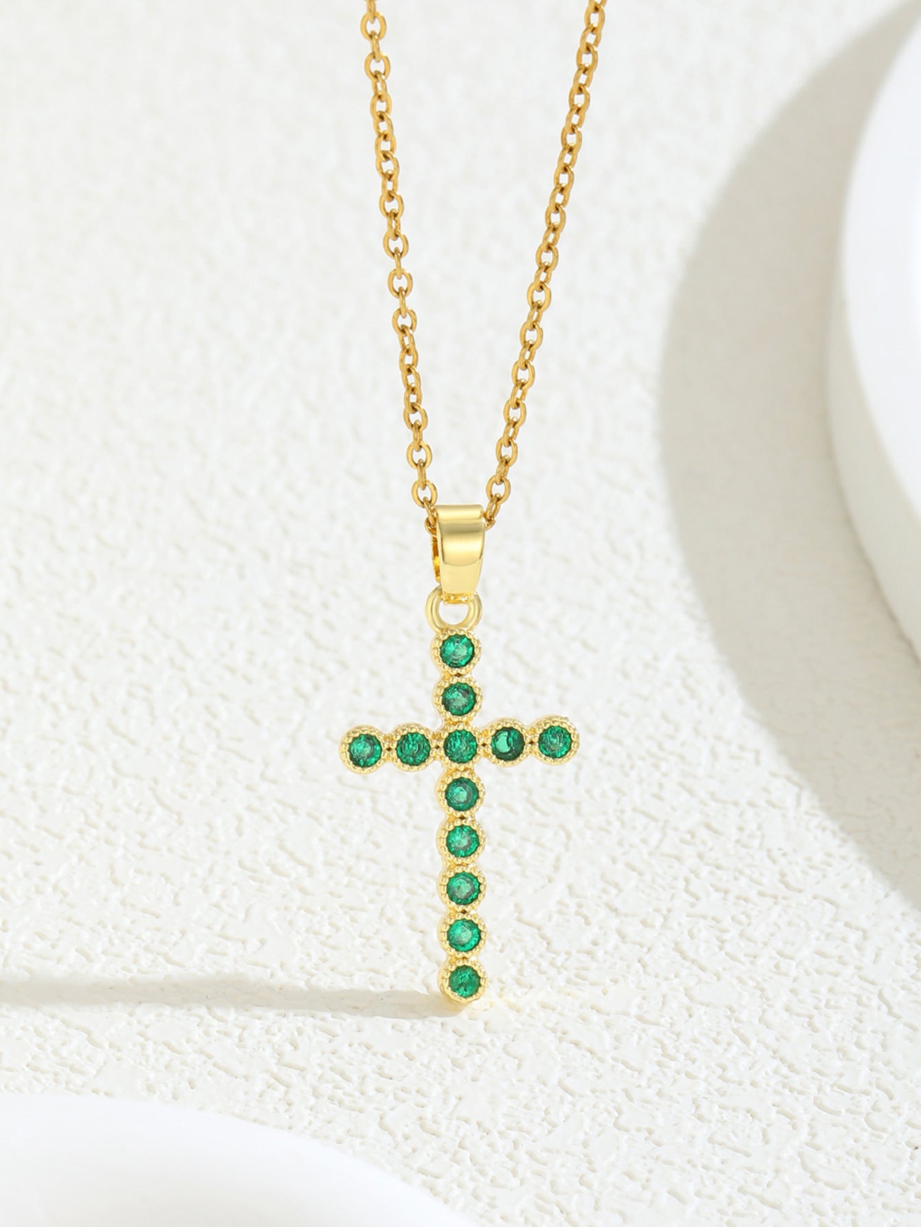 Cross Zircon Necklace