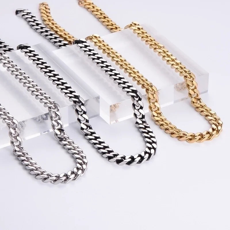Men’s 18K Gold Plated Cuban Link Chain Necklace