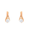 Golden Teardrop Crystal Earrings