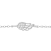 Silver Wing Bracelet with Cubic Zirconia