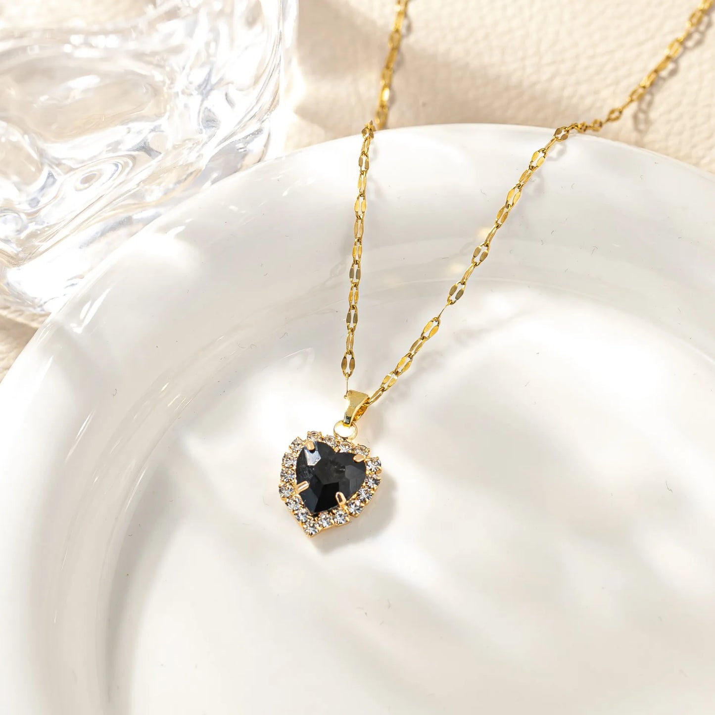 Aurora Heart Crystal Necklace