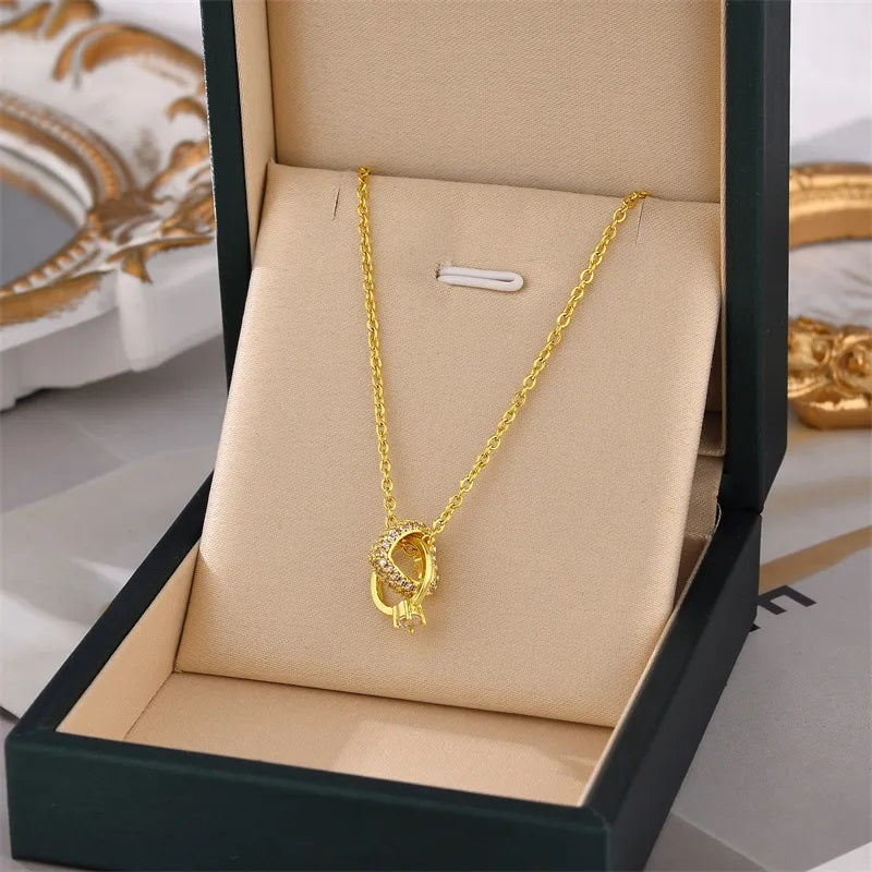 Ann-Viraa Heart of Elegance Diamond Necklace