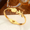 Rosé Bloom Bangle Bracelet