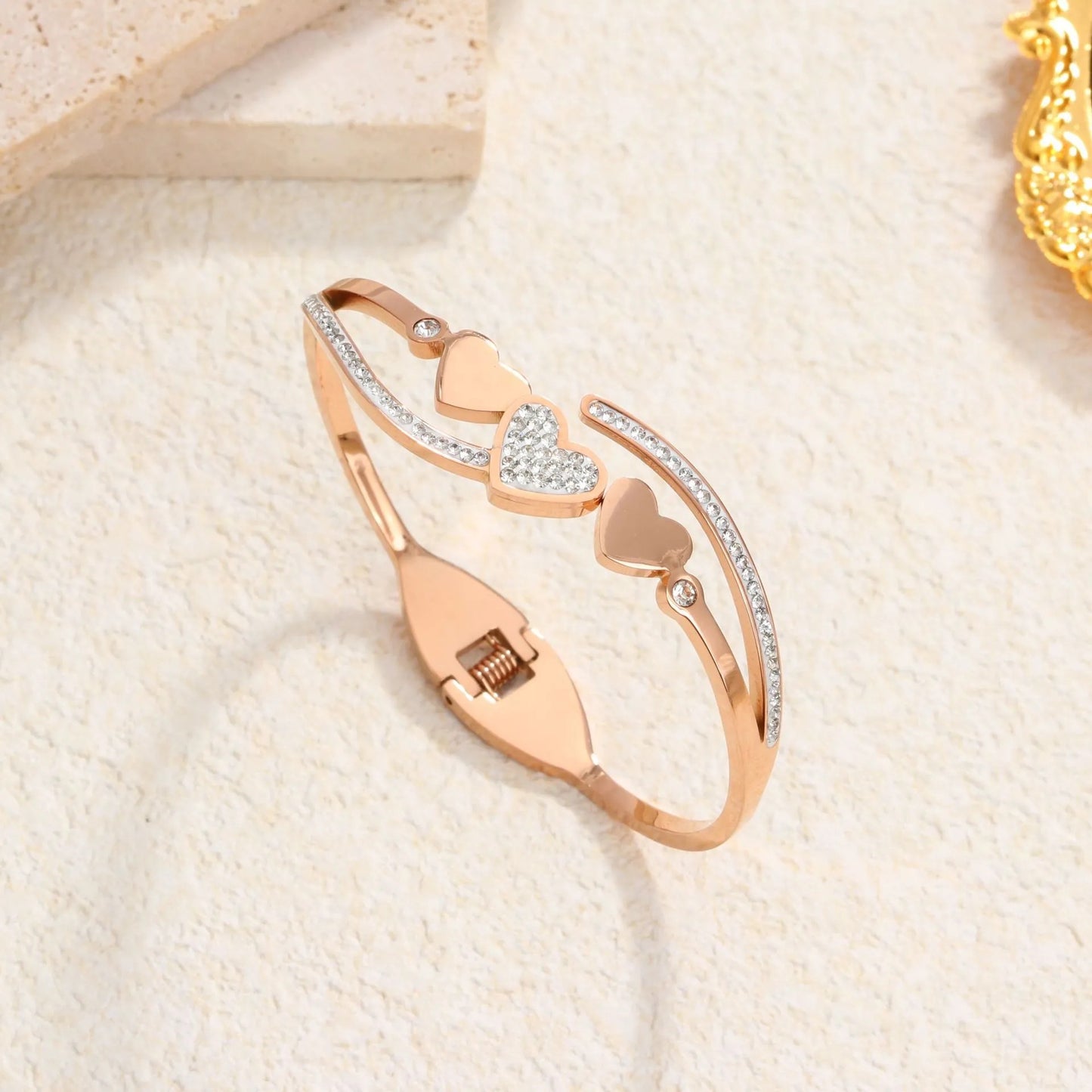 Sweetheart Spring Bangle Bracelet