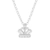 Crown Sterling Silver Necklace with Cubic Zirconia