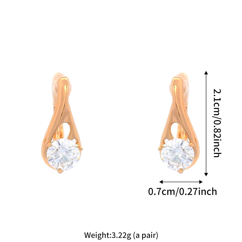 Geometric Minimalist Stud Earrings (18K Gold Plated)