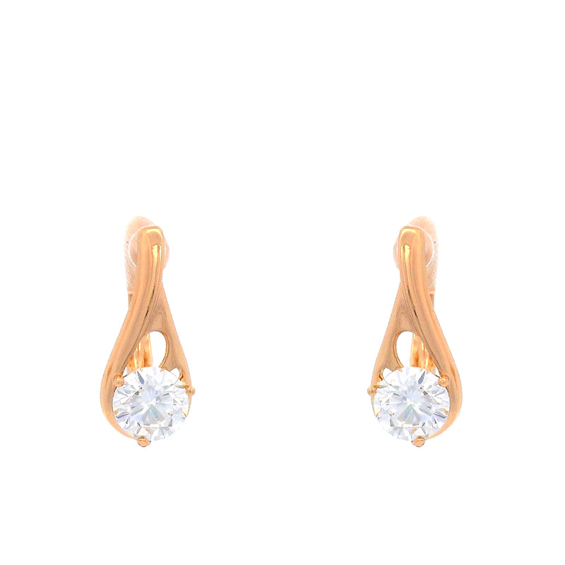 Geometric Minimalist Stud Earrings (18K Gold Plated)