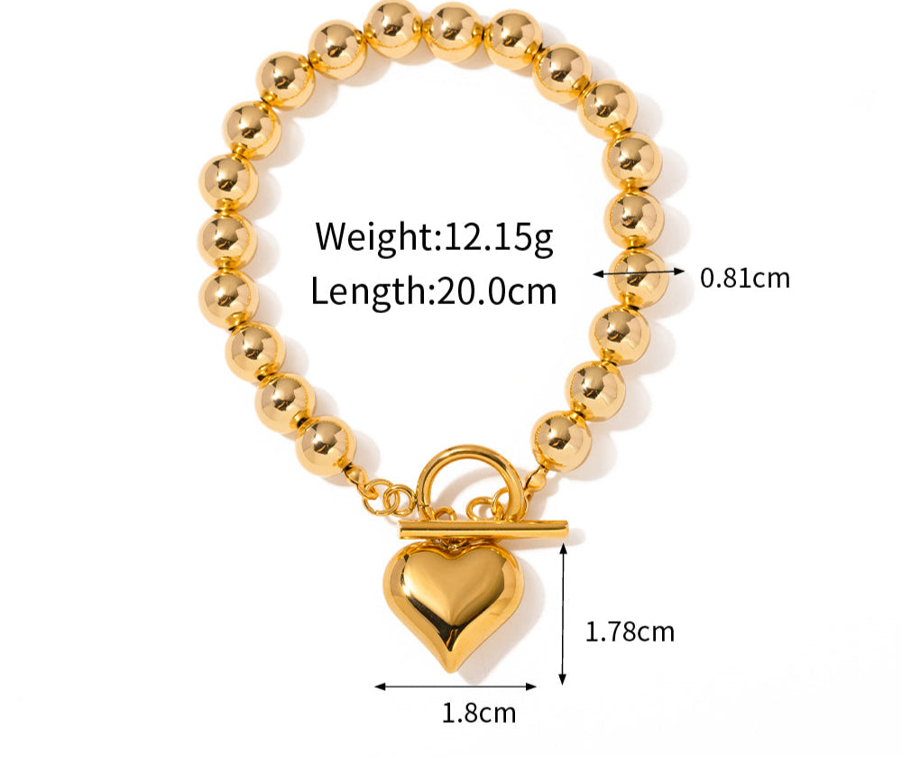 Ann-Viraa Heart Bracelet