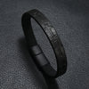 Faith Cross Leather Bracelet