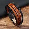 Anchor Layered Leather Bracelet