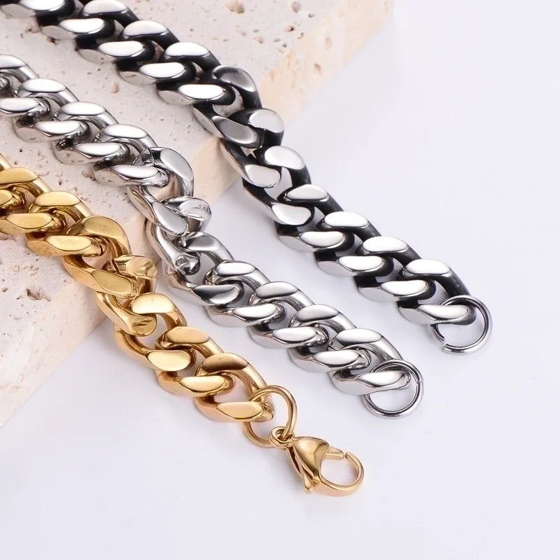 Men’s 18K Gold Plated Cuban Link Chain Necklace
