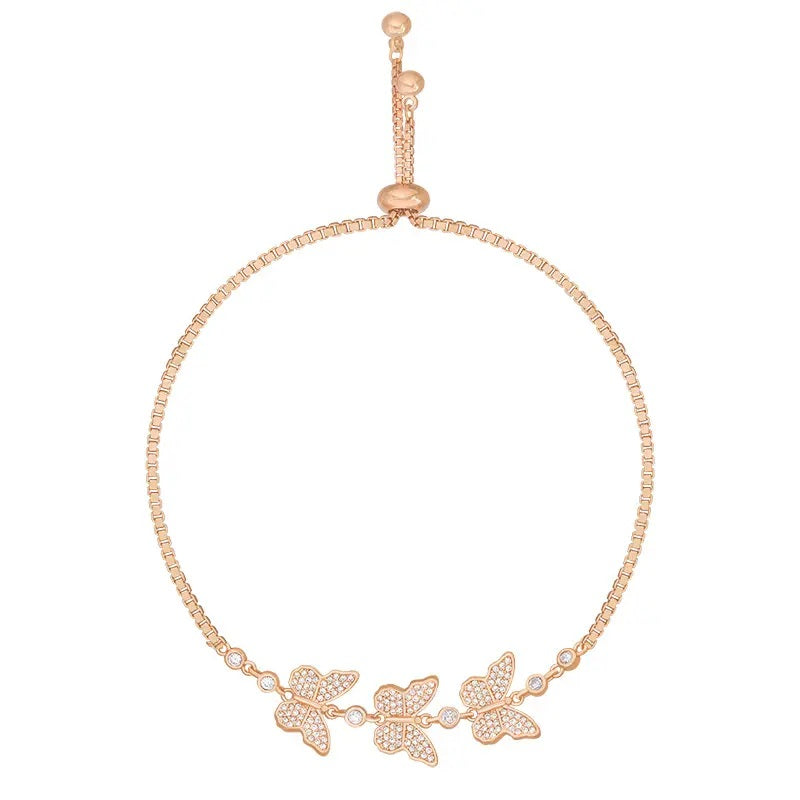 Ann-Viraa Butterfly  Trio Bracelet