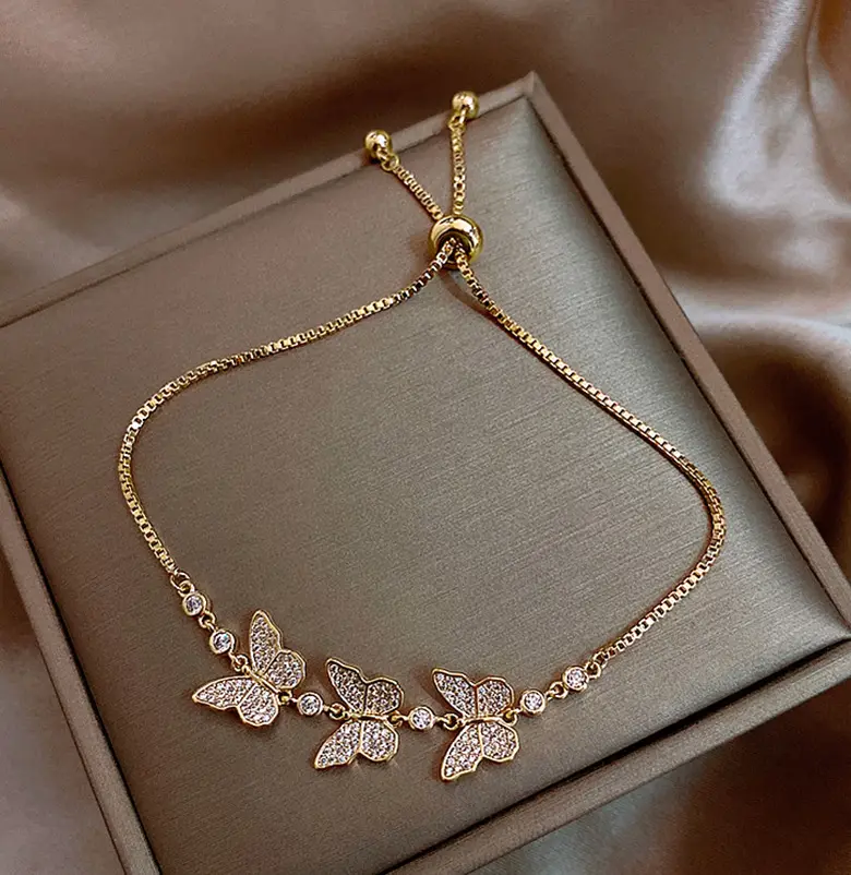 Ann-Viraa Butterfly Trio Bracelet