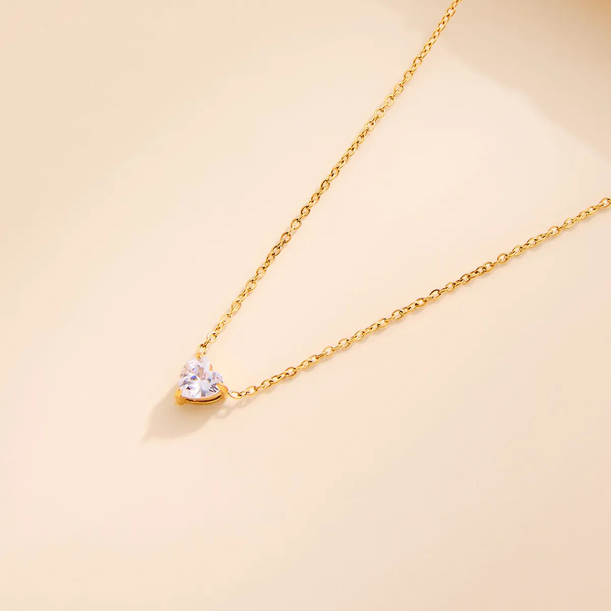 Aurora Birthstone Heart Necklace