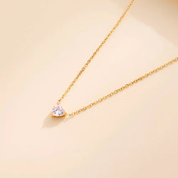 Aurora Birthstone Heart Necklace