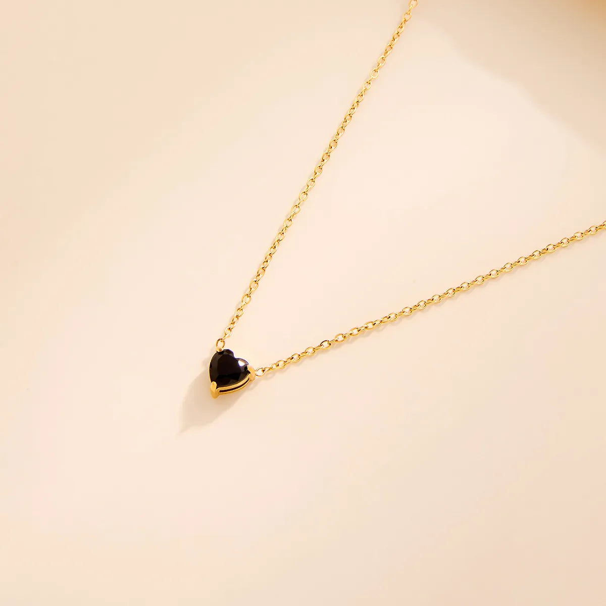 Aurora Birthstone Heart Necklace
