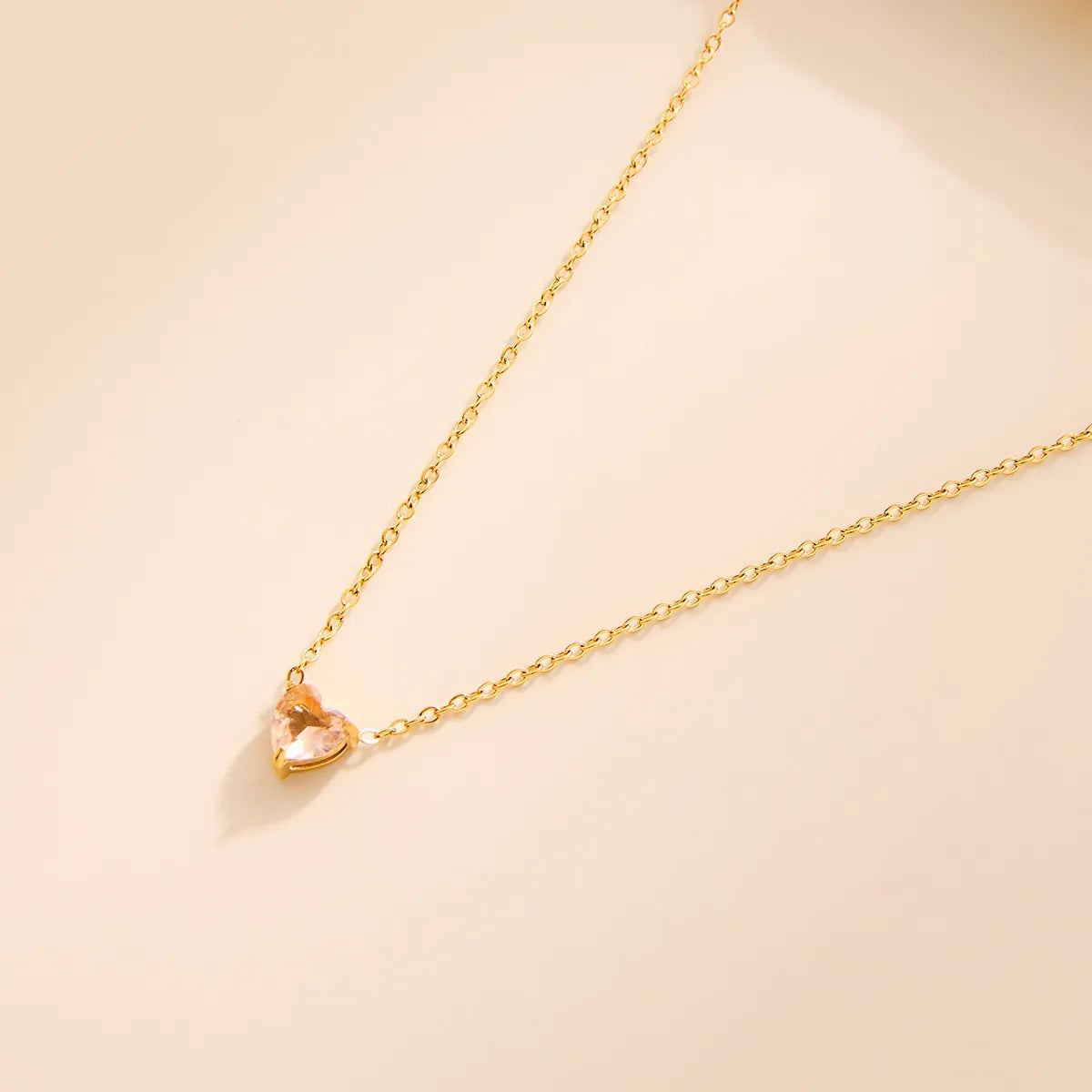 Aurora Birthstone Heart Necklace
