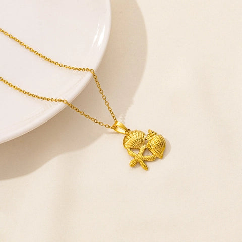 Seashell Duo Necklace