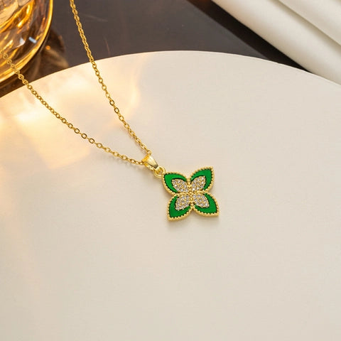 Luxe Clover Necklace(gold)