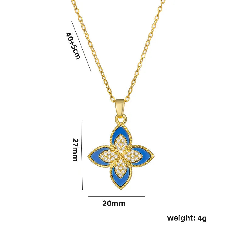 Luxe Clover Necklace(gold)