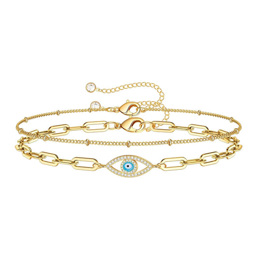 Ann-Viraa Good Vibes Shield Bracelet