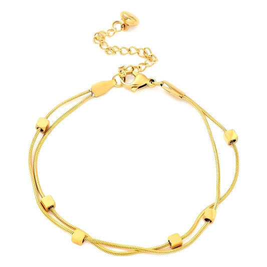 Ann-Viraa Cube Beaded Bracelet