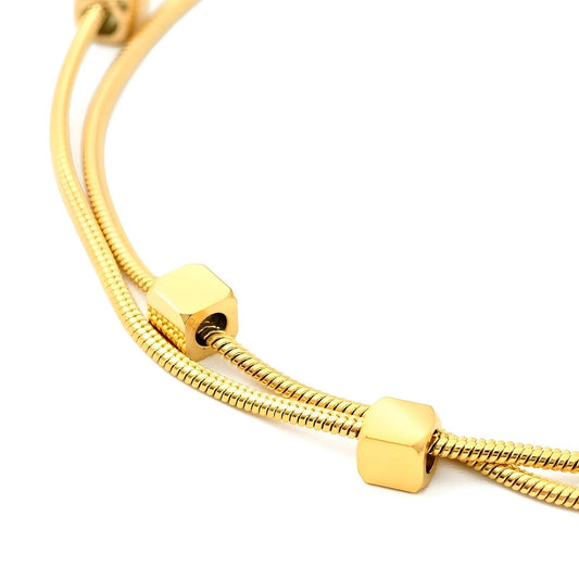 Ann-Viraa Cube Beaded Bracelet