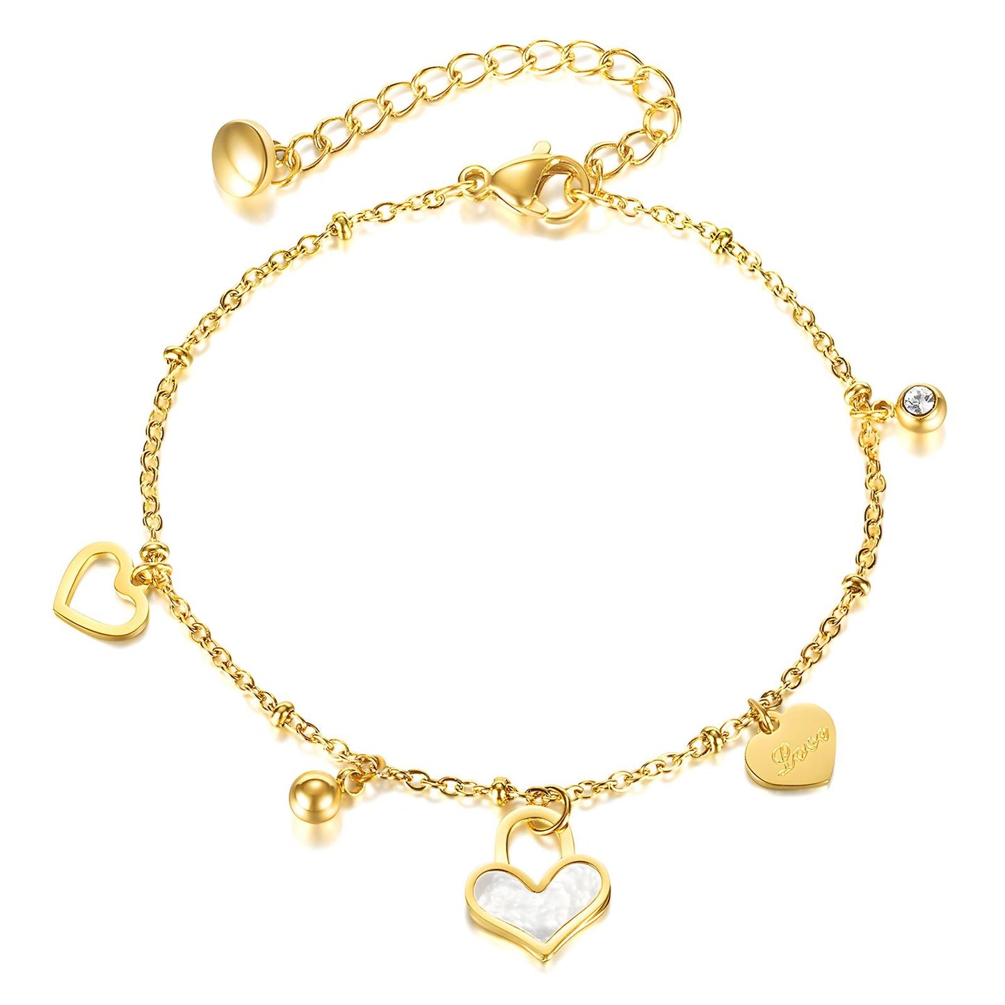 Ann-Viraa Love Link Bracelet