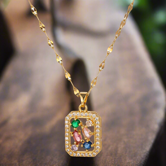 Ann-Viraa Colored Diamonds Necklace