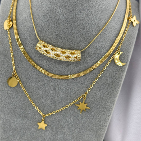 Ann-Viraa Lucky Tube Necklace