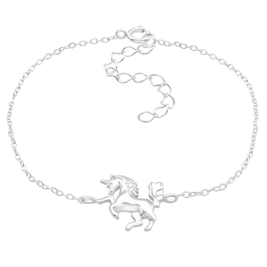 Silver Unicorn Bracelet