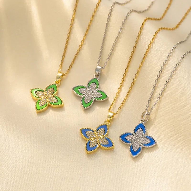 Luxe Clover Necklace(gold)