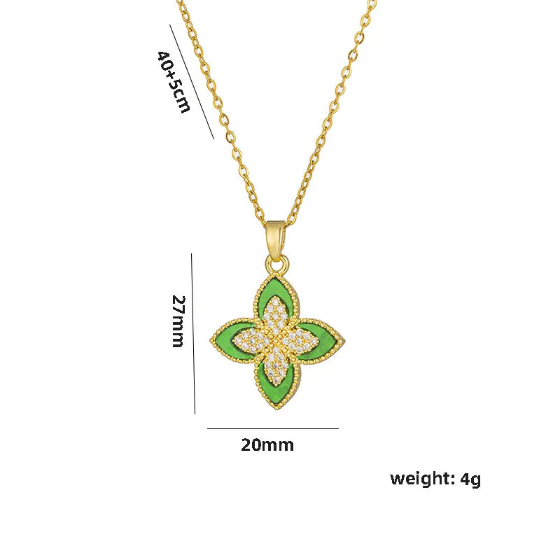 Luxe Clover Necklace(gold)