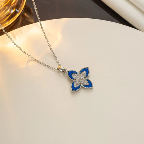 Luxe Clover Necklace(silver)