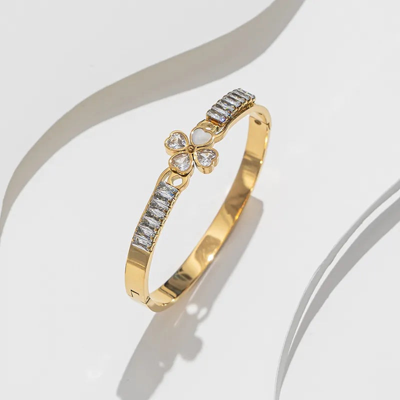 Clover Grace Bangle Bracelet