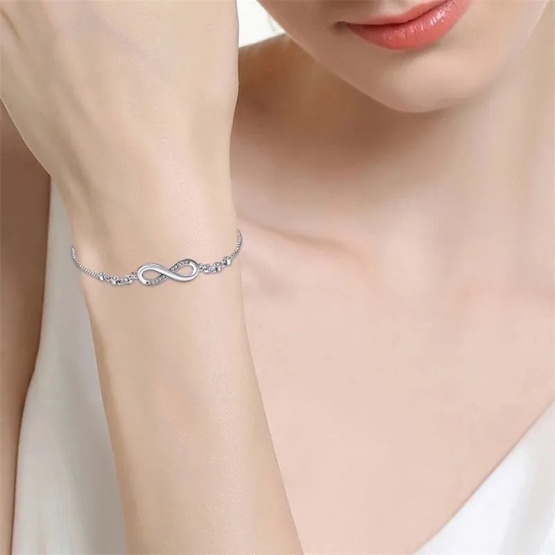 Infinity Sterling Silver Bracelet