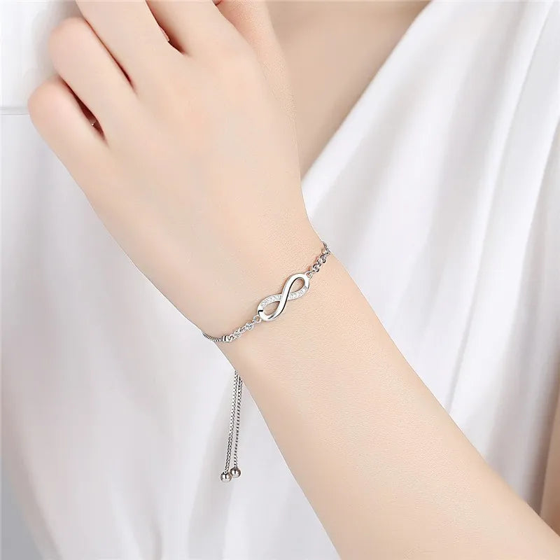 Infinity Sterling Silver Bracelet