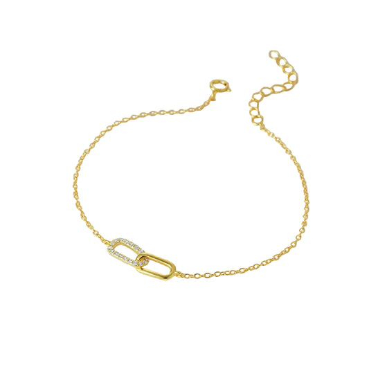 Celeste Link Sterling Silver Bracelet