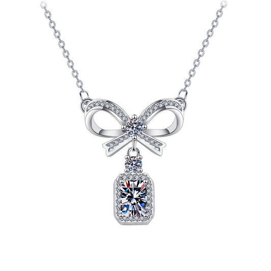 Celeste Bow Pendant Necklace