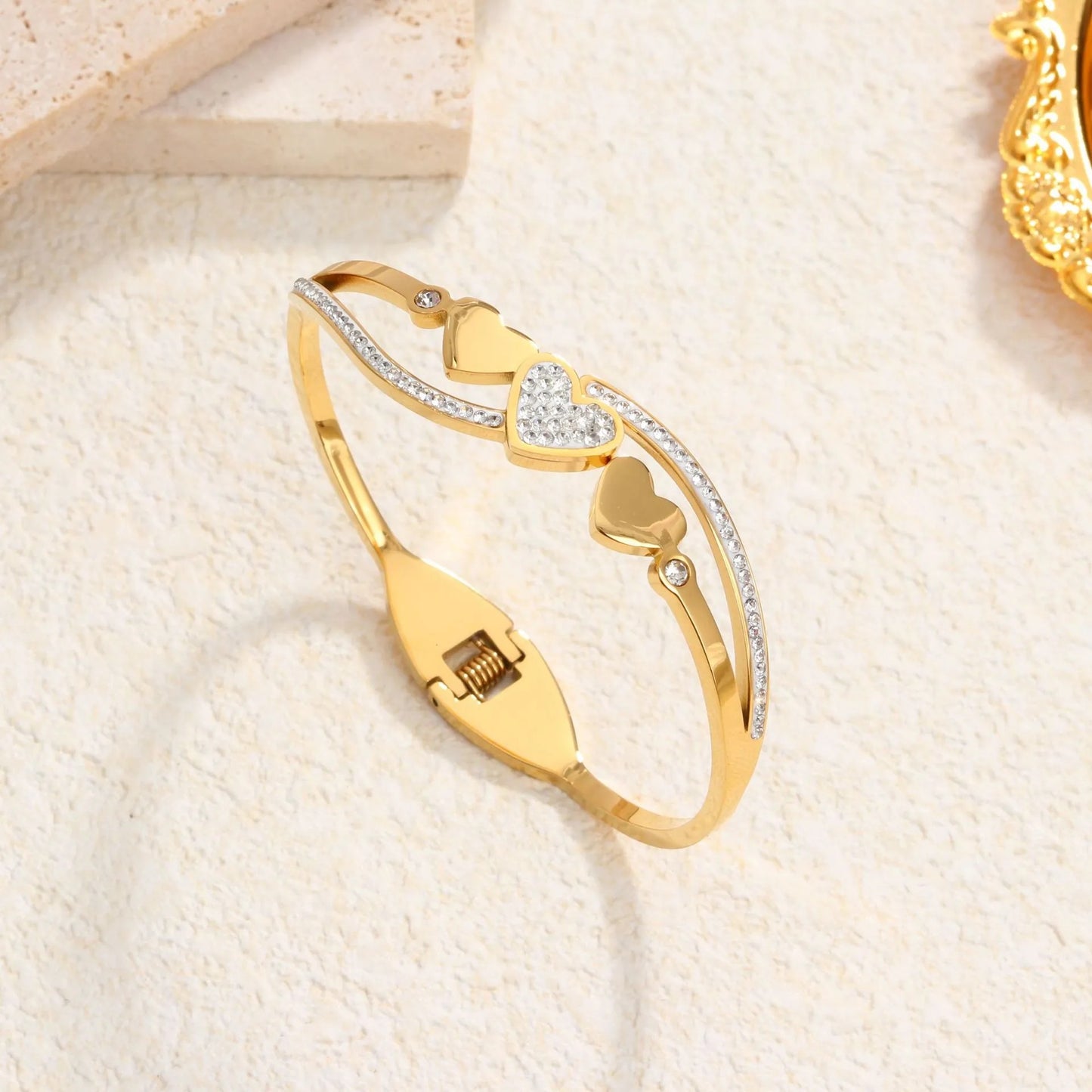 Sweetheart Spring Bangle Bracelet