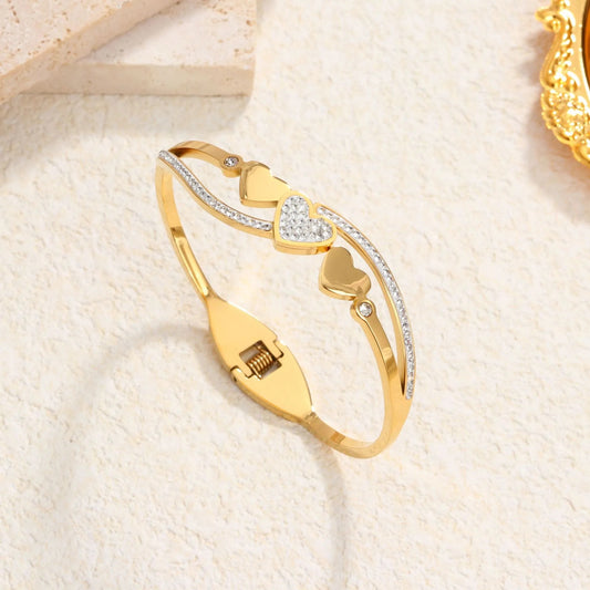 Sweetheart Spring Bangle Bracelet