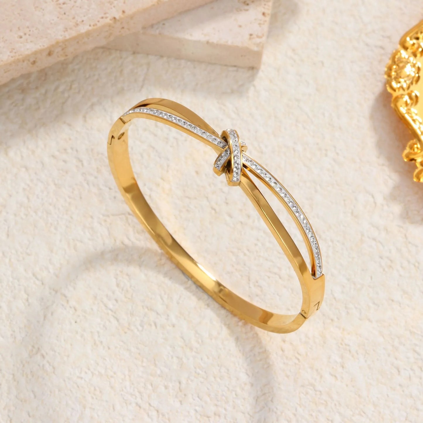 Eternal Knot Bangle Bracelet