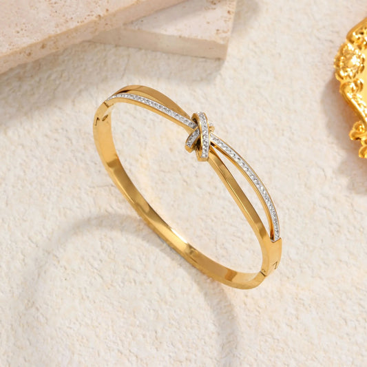 Eternal Knot Bangle Bracelet