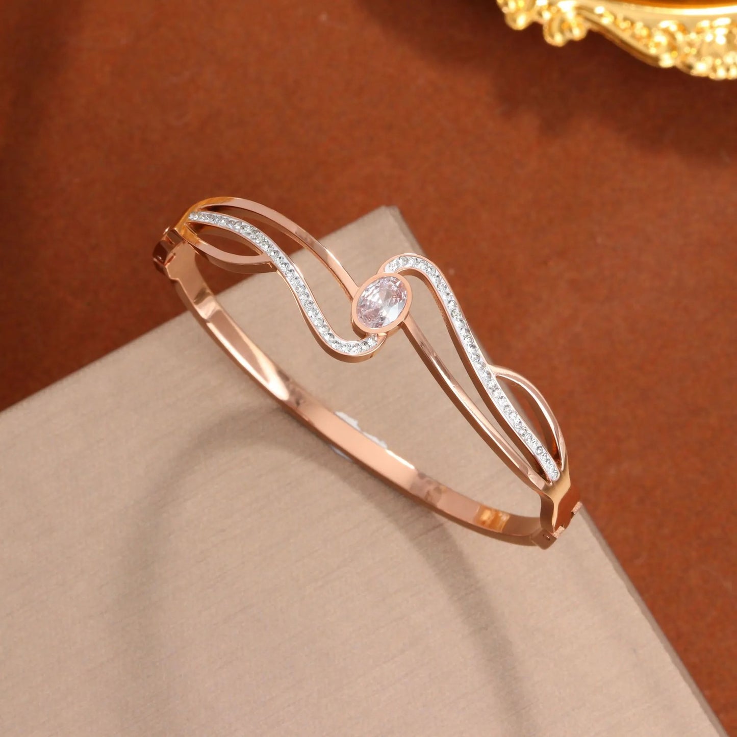 Oval Radiance Bangle Bracelet