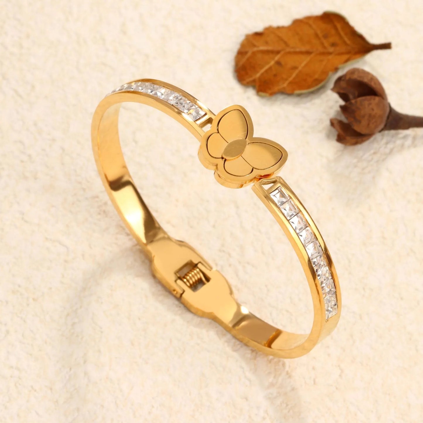 Butterfly Spark Bangle Bracelet