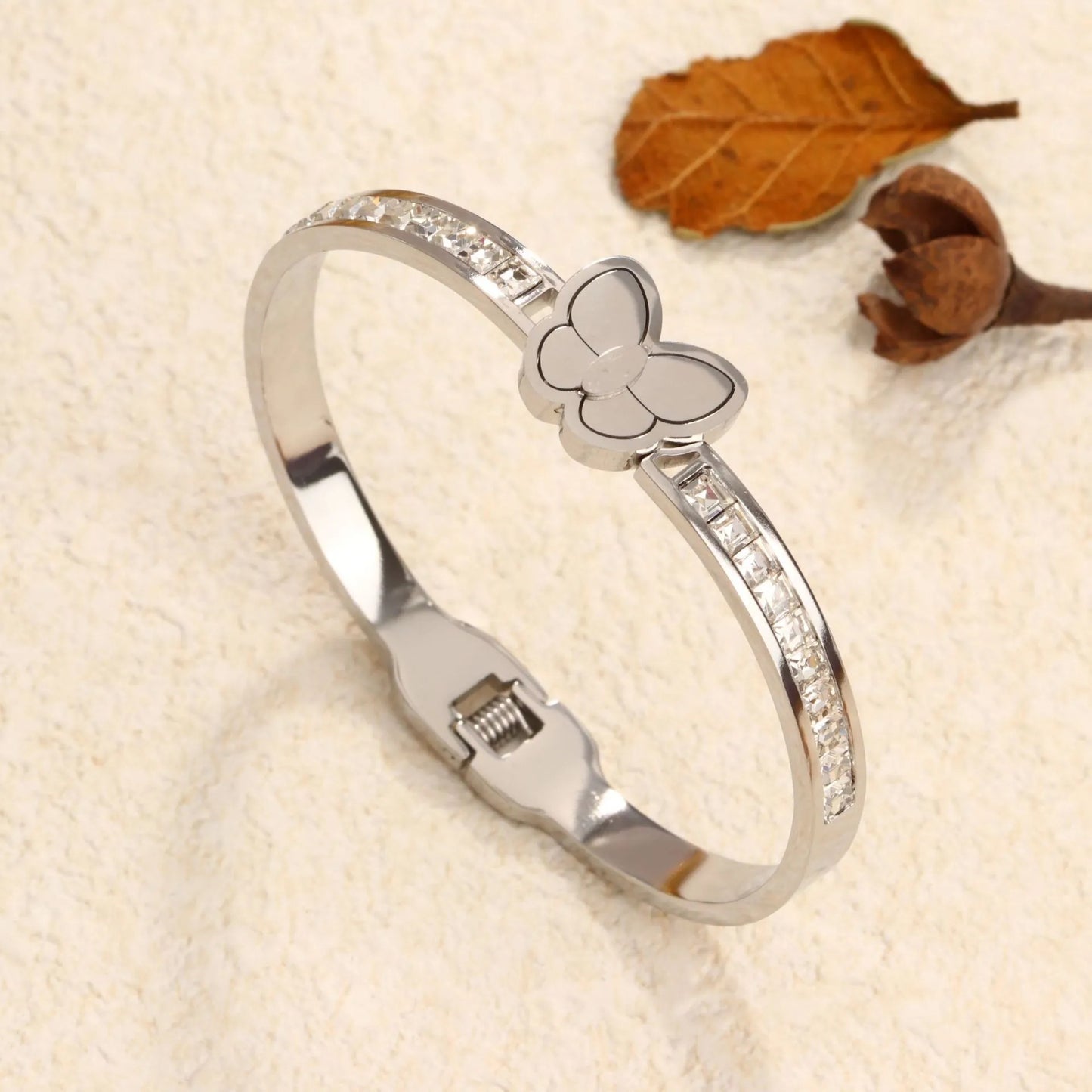 Butterfly Spark Bangle Bracelet