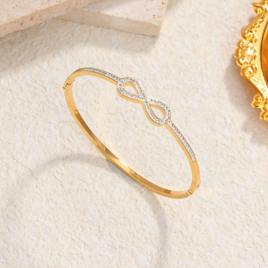 Infinity Grace Bangle Bracelet